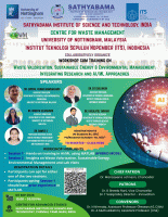 AI/ML Approaches in Waste Valorization, Sustainable Energy & Environmental Management: Integrating Research 2026 Hands-on Workshop Poster